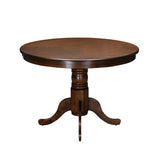 Jazz 4 Seater Round Dining Table (Antique Oak)
