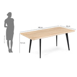 6 Seater Trava Marble Dining Set with Quado Base and Ellipse Chairs- Travertine