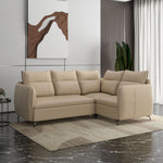 Infinia 2+1+1 Seater Leatherette Sofa Set with Left Corner Sofa- Beige