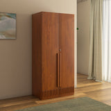 Linea 2 Door Wardrobe- Honey Walnut