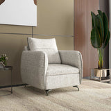 Infinia 1 Seater Fabric Sofa- Off White