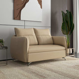 Infinia 2 Seater Leatherette Sofa- Beige