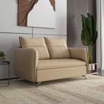 Infinia 2 Seater Leatherette Sofa- Beige