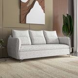 Infinia 3 Seater Fabric Sofa- Off White