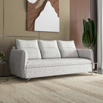 Infinia 3 Seater Fabric Sofa- Off White
