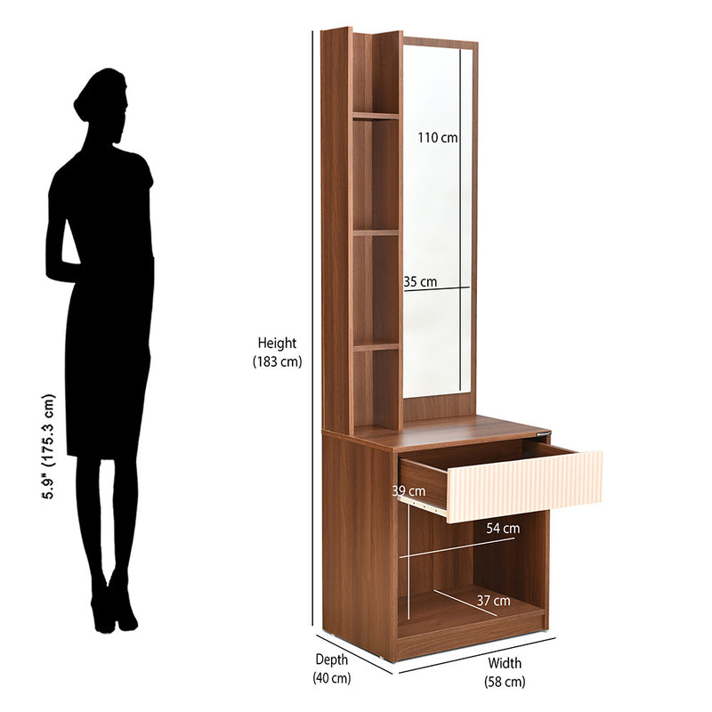 modern dressing table dimensions Modern Gray Upholstered Makeup Vanity Table Expandable Dressing Table with Cabinet-Wehomz WEHOMZ