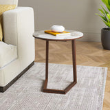Loop Side Table- Walnut Brown