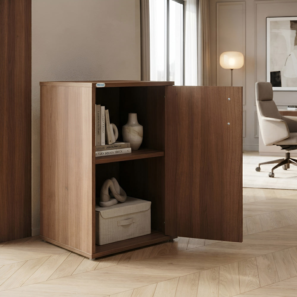 Magnus Small Tower Cabinet- Lyon Walnut