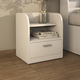 Nilkamal Max Engineered Wood Nightstand Frosty White