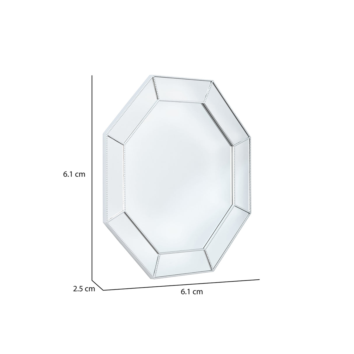 Honeycomb Hexagonal Decorative Mirror- Silver
