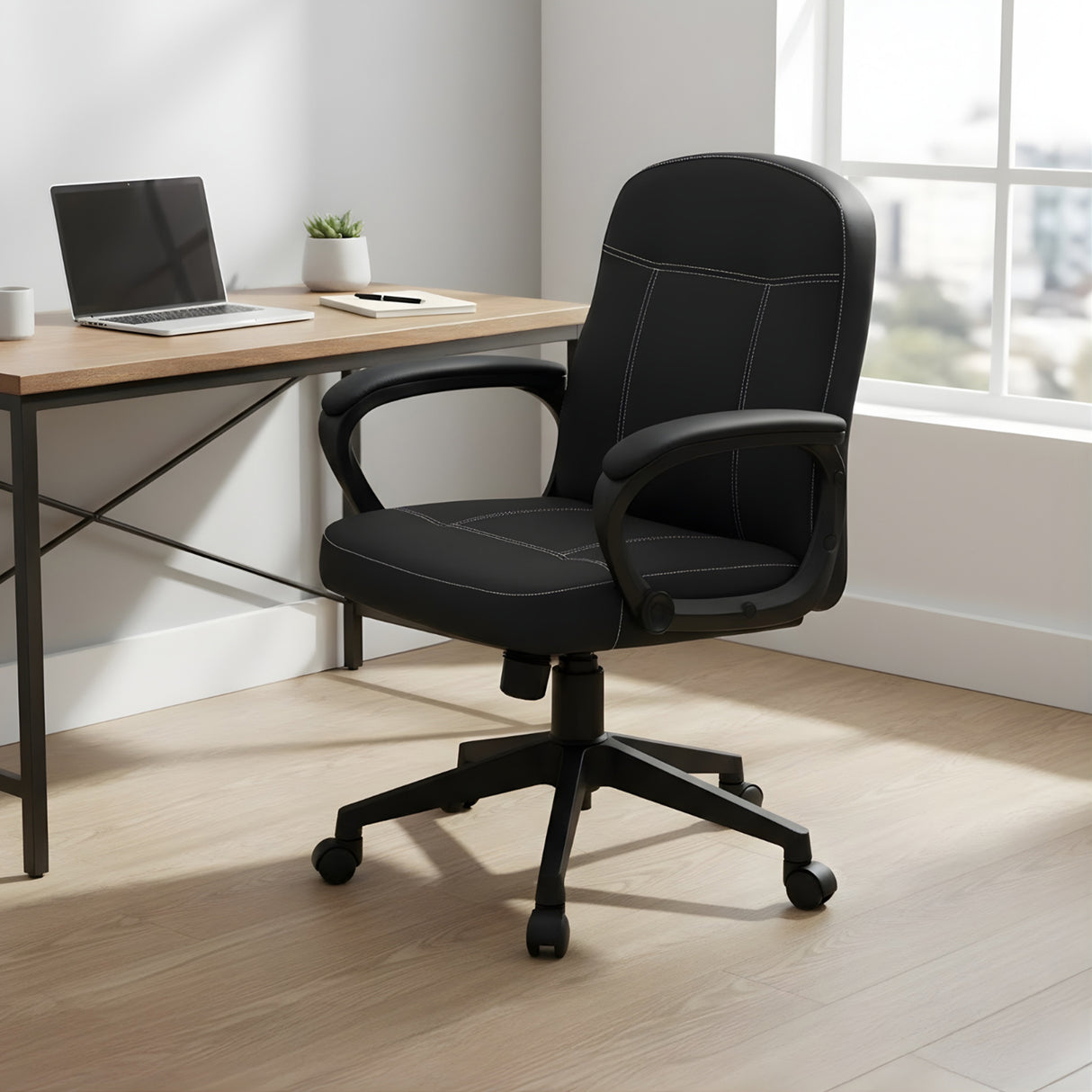 Mayor Low Back Office Chair- Black