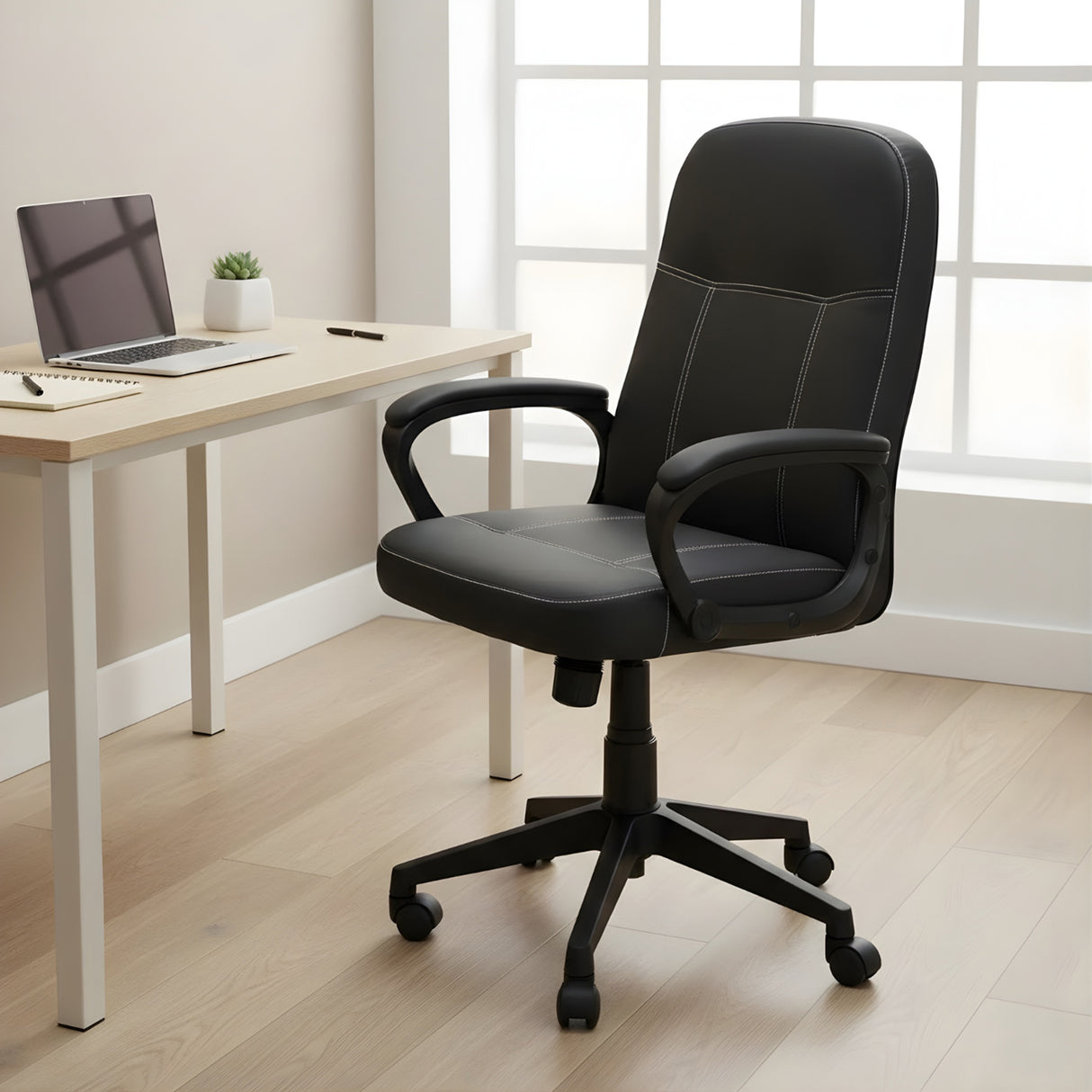 Mayor Mid Back Office Chair- Black