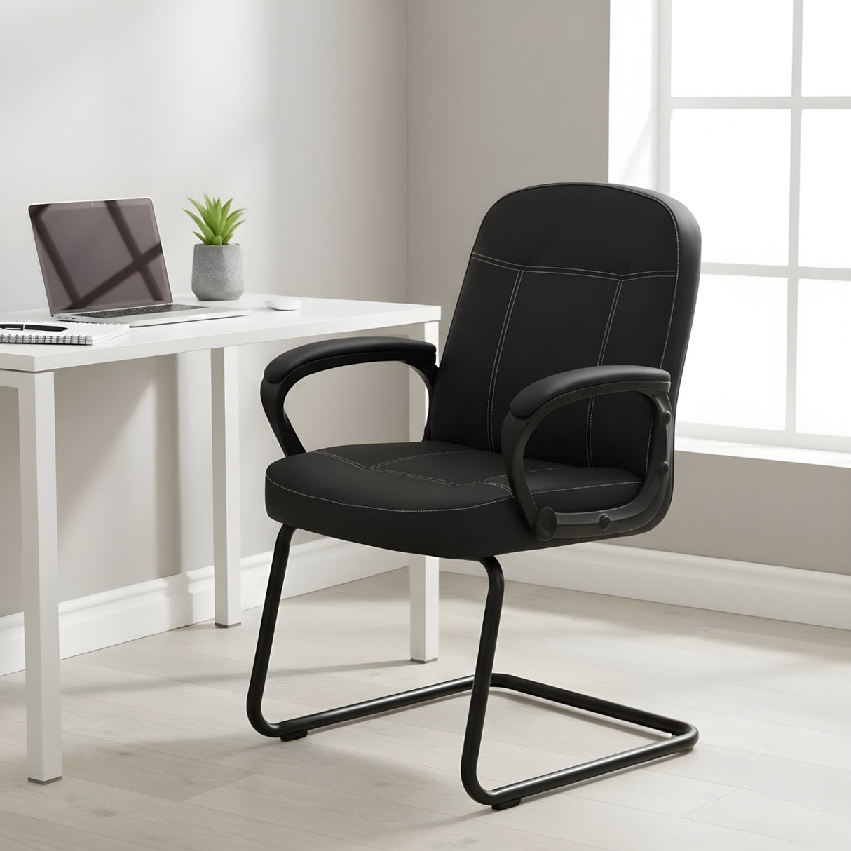 Mayor Visitor Chair- Black