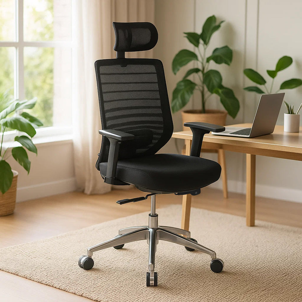 Poise Pro High Back Mesh Chair- Black