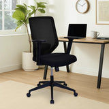 Poise Mid Back Mesh Chair- Black and Grey