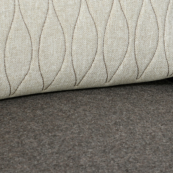 Svelte Plus 1 Seater Fabric Sofa with Cushion- Dark Brown