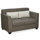 Svelte Plus 2 Seater Fabric Sofa with Cushion- Dark Brown