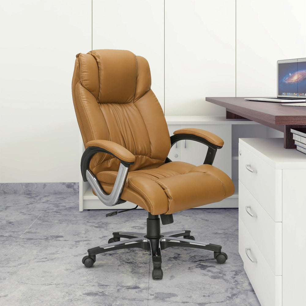 Trenvi High Back Office Chair (Tan)
