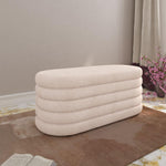 Muffin Ottoman with Storage Big- Beige