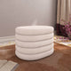 Muffin Ottoman with Storage Small- Beige