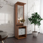 Magnus Dresser with Mirrior and LED Light(Lyon Walnut)