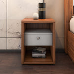 Magnus Engineered Wood Night Stand(Lyon Walnut)