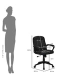 Mayor Low Back Office Chair- Black