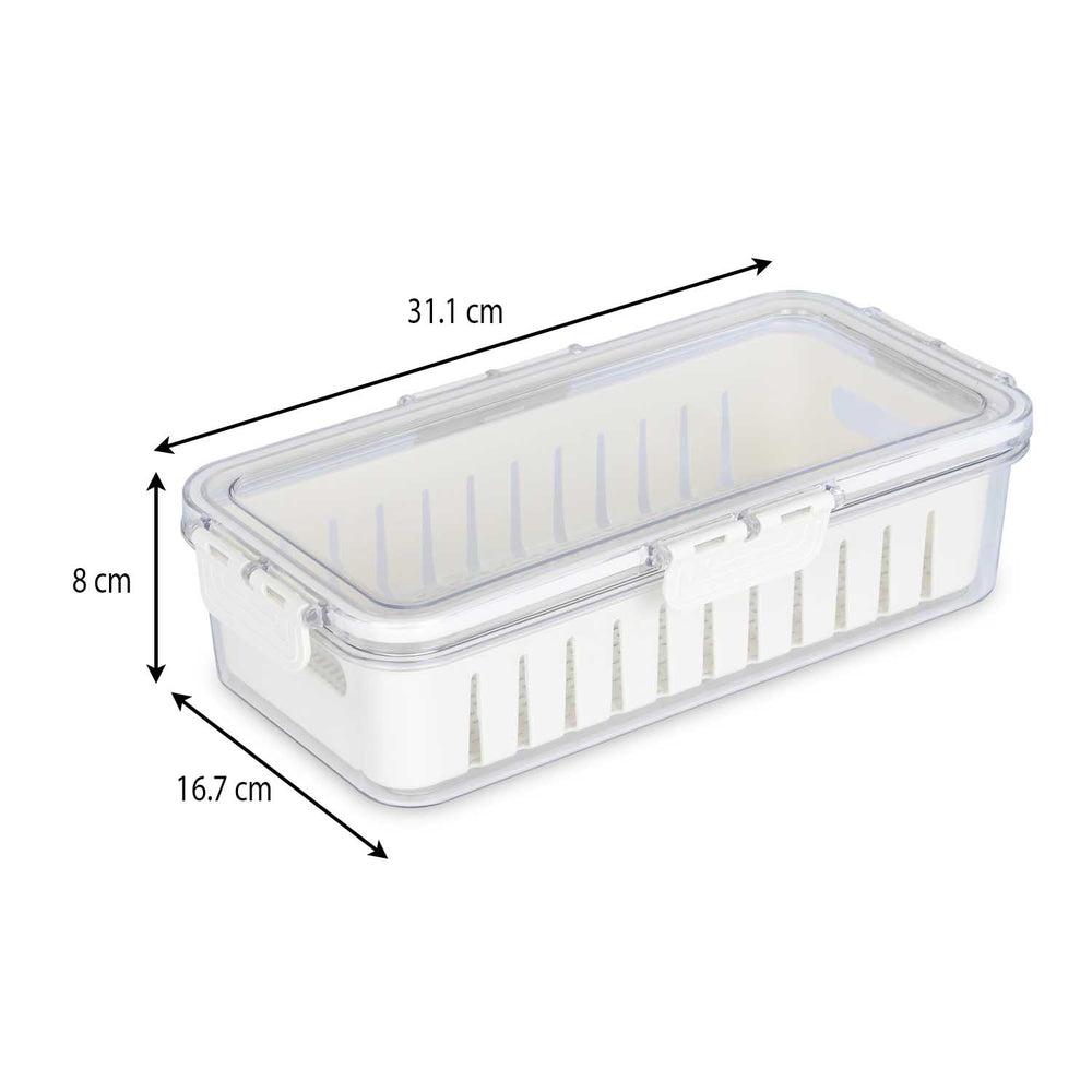 Rectangular Storage Cannister- Cream