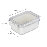 Rectangular Storage Cannister with Lid- Cream