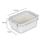Rectangular Storage Cannister with Lid- Cream