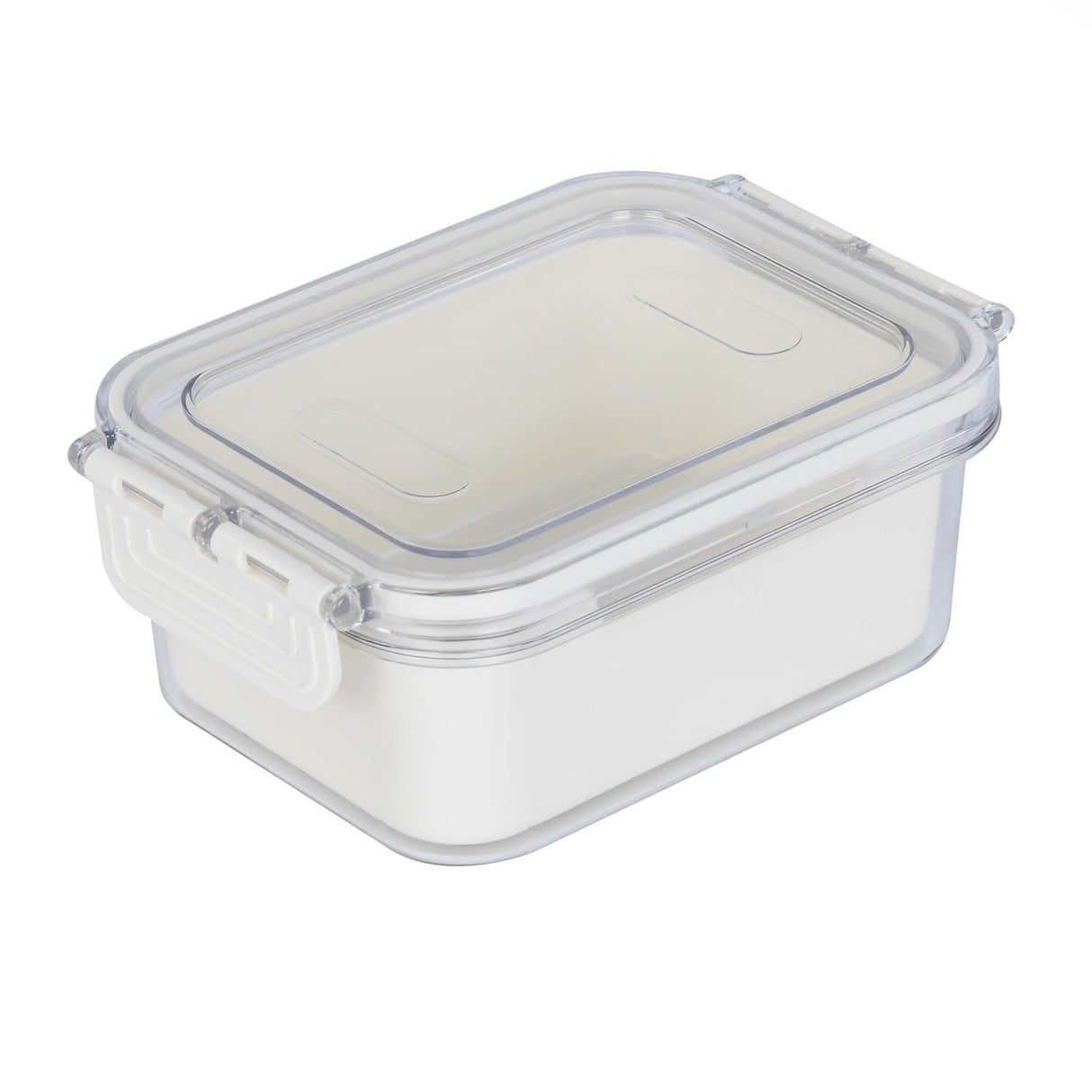 Rectangular Storage Cannister with Lid- Cream