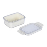 Rectangular Storage Cannister with Lid- Cream