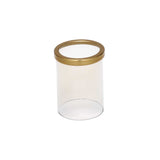 Eye Shape Candle Holder- Gold & White
