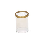 Eye Shape Candle Holder- Gold & White