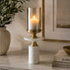 Classic Candle Holder- Gold & White, Small