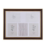 Five Pics Photo Frame- Brown, 5 x 7 Inch