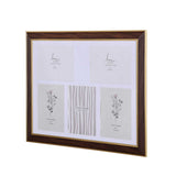Five Pics Photo Frame- Brown, 5 x 7 Inch
