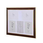 Five Pics Photo Frame- Brown, 5 x 7 Inch