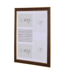 Five Pics Photo Frame- Brown, 5 x 7 Inch