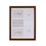 Five Pics Photo Frame- Brown, 5 x 7 Inch