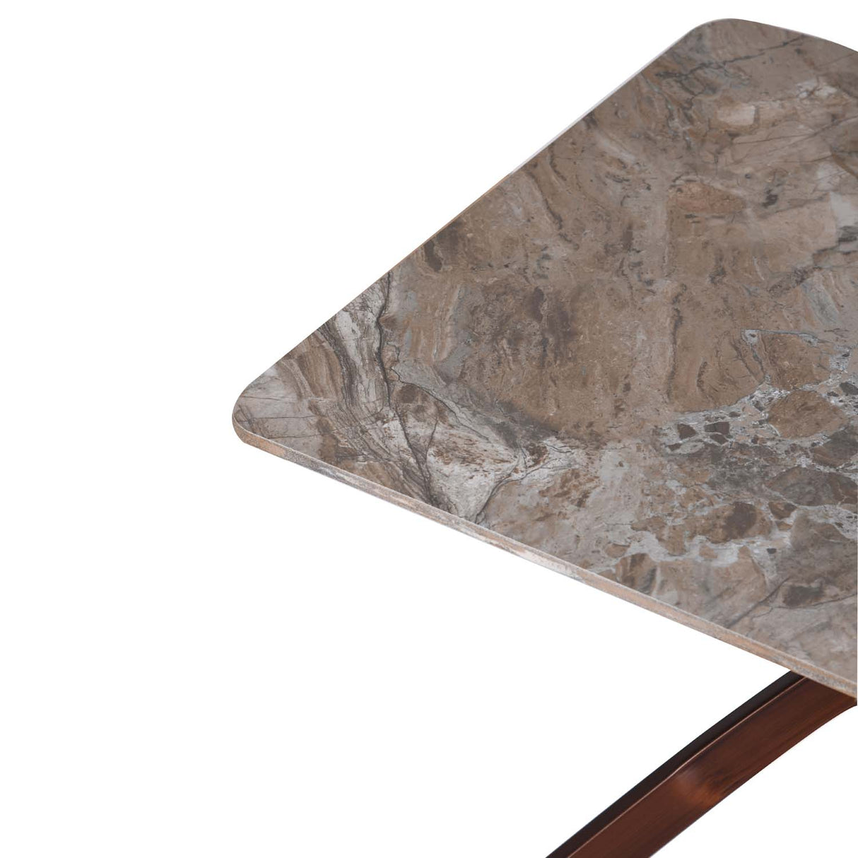 Polaris Ceramic Top Center Table- Brown