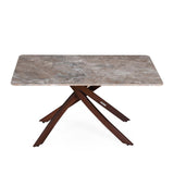 Polaris Ceramic Top Center Table- Brown