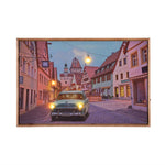 Classic Drive Canvas Wall Painting with LED Light- Multicolor