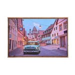 Classic Drive Canvas Wall Painting with LED Light- Multicolor