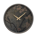 Floral Dial Wall Clock- Grey