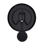Round Wall Clock with Pendulum- Black