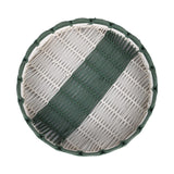 Decorative Mesh Tray- Green & Beige