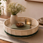 Decorative Mesh Urli- Green & Beige