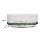 Decorative Mesh Urli- Green & Beige