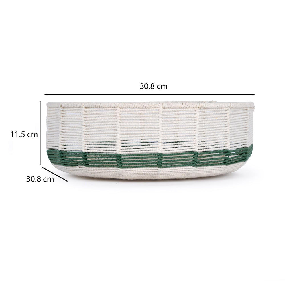 Decorative Mesh Urli- Green & Beige